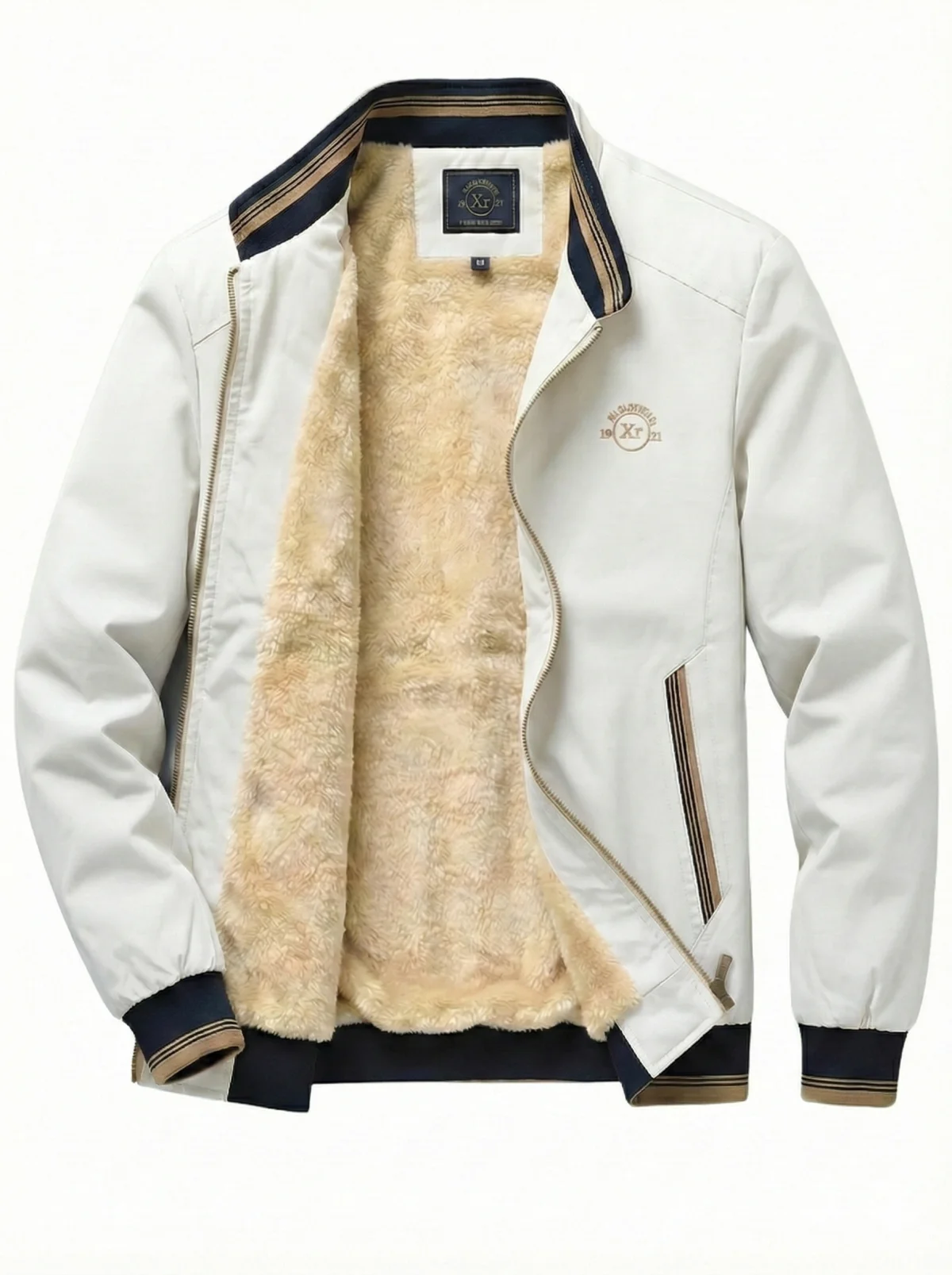 Kürklü Nakış Arma Bej