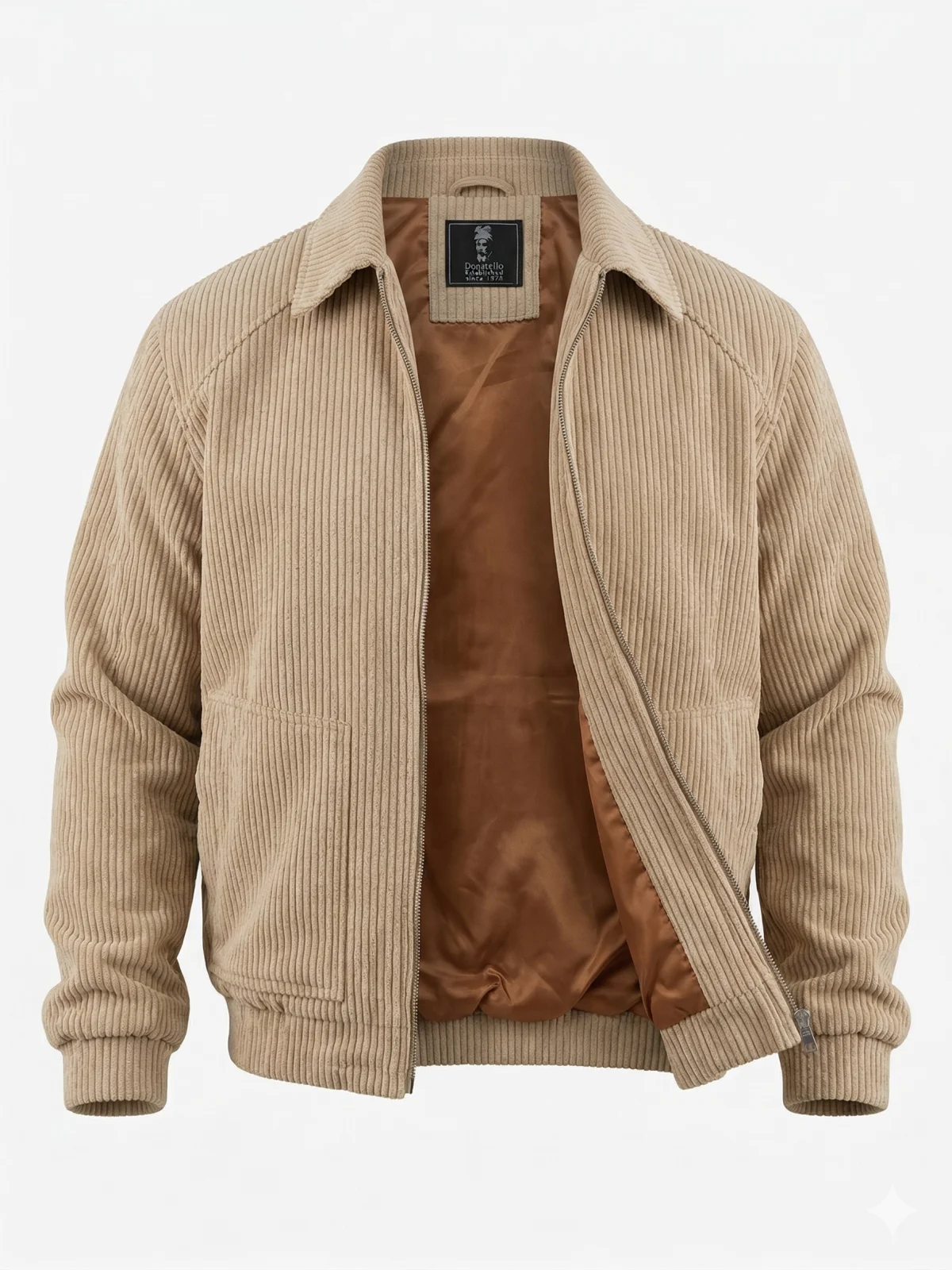 Kadife Oversize Ceket Camel