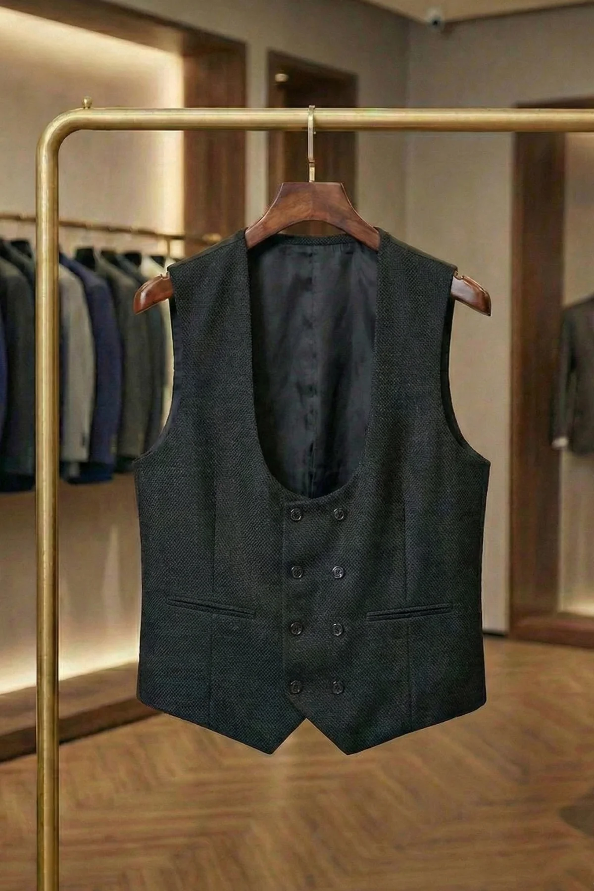 Takım Elbise Yeleği Siyah