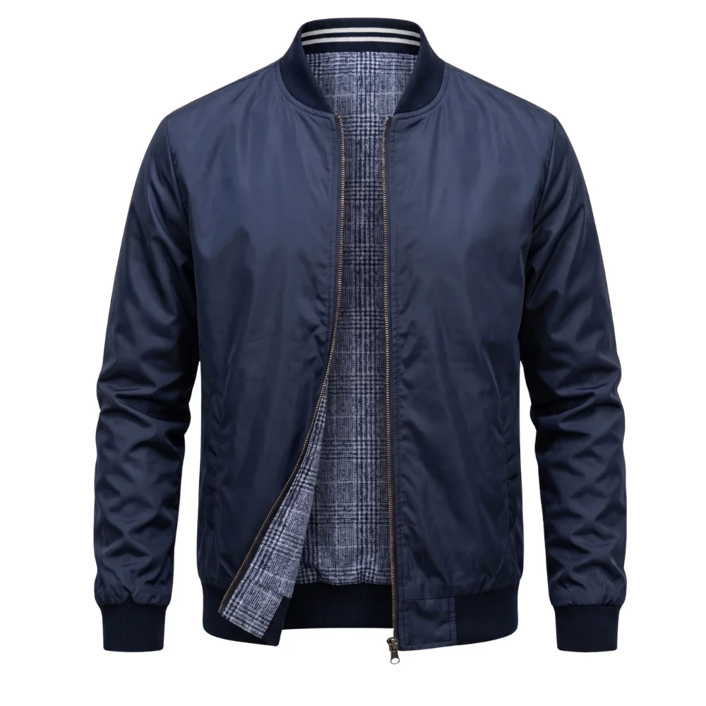 Çift Taraflı Düz Lacivert